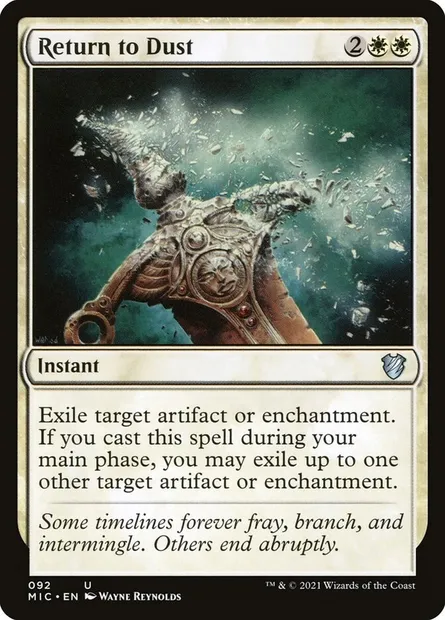 Return to Dust, Magic card MIC 92 — Midnight Hunt Commander set