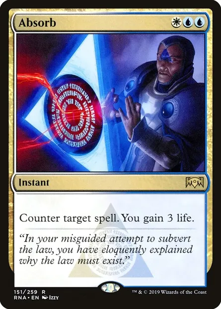 Absorb, Magic card RNA 151 — Ravnica Allegiance set