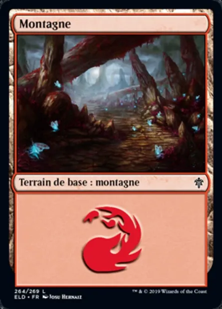 Montagne, carte Magic ELD 264 — extension Throne of Eldraine