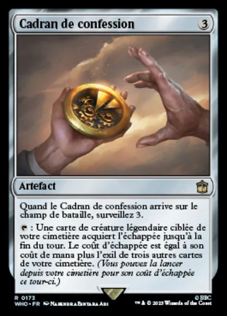 Cadran de confession, carte Magic WHO 173 — extension Doctor Who