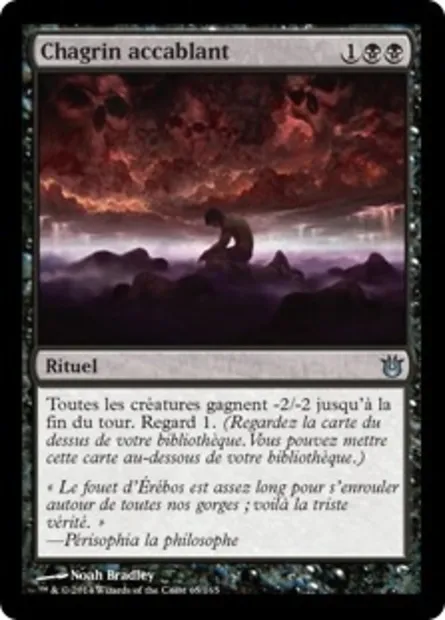 Chagrin accablant, carte Magic BNG 65 — extension Créations divines