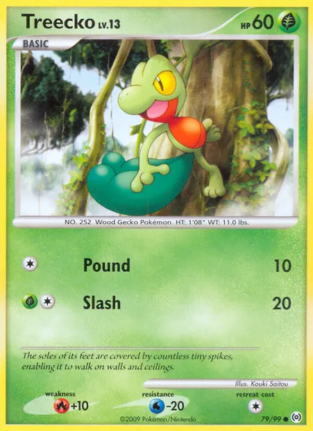 Treecko, Pokémon card AR 79 — Arceus set