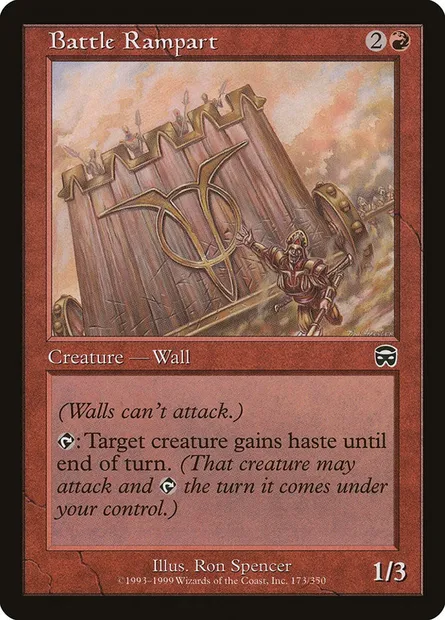 Battle Rampart, Magic card MMQ 173 — Mercadian Masques set