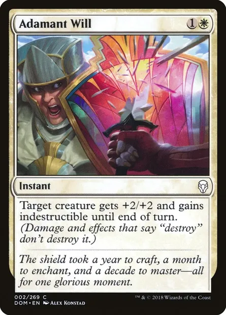Adamant Will, Magic card DOM 2 — Dominaria set