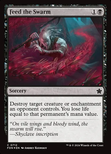 Feed the Swarm, Magic card FDN 712 — Foundations set
