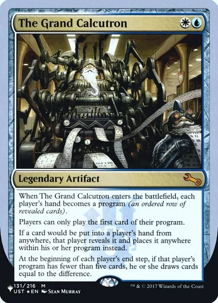 The Grand Calcutron, Magic card ULST 47 — The List (Unfinity Foil Edition) set
