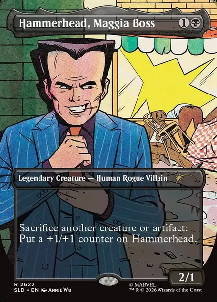Hammerhead, Maggia Boss, Magic card SLD 2622 — Secret Lair Drop set