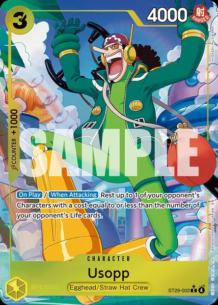 Usopp, One Piece card ST29-002 — Egghead set