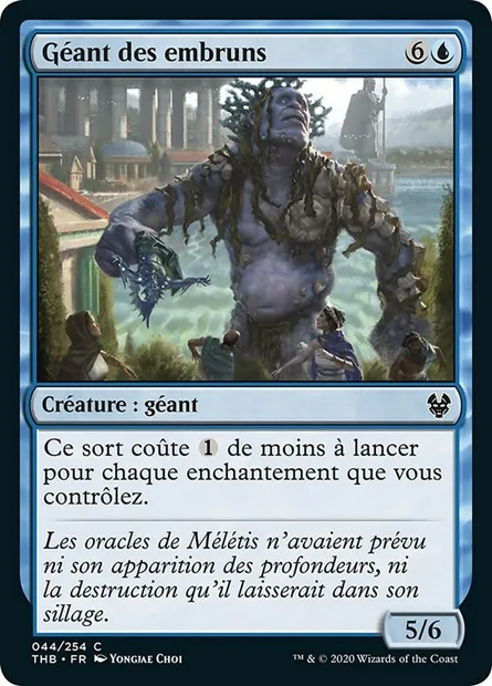Géant des embruns, carte Magic THB 44 — extension Theros Beyond Death