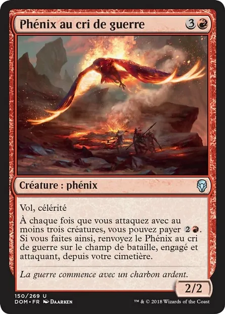 Phénix au cri de guerre, carte Magic DOM 150 — extension Dominaria
