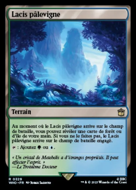 Lacis pâlevigne, carte Magic WHO 329 — extension Doctor Who