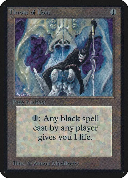 Throne of Bone, Magic card LEA 273 — Limited Edition Alpha set