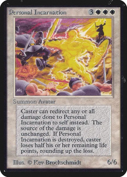 Incarnation personnelle, carte Magic LEA 31 — extension Limited Edition Alpha