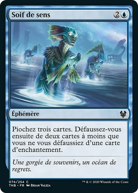 Soif de sens, carte Magic THB 74 — extension Theros Beyond Death