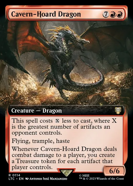 Cavern-Hoard Dragon, Magic card LTC 114 — Tales of Middle-earth Commander set