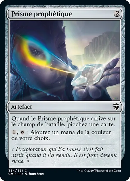 Prisme prophétique, carte Magic CMR 334 — extension Commander Legends