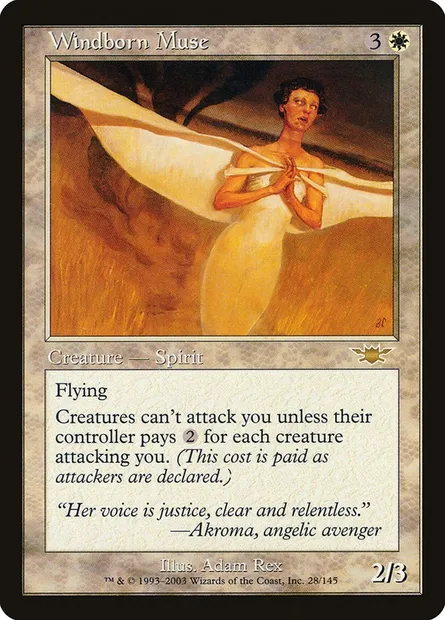 Windborn Muse, Magic card LGN 28 — Legions set