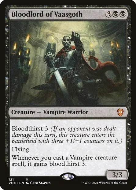 Bloodlord of Vaasgoth, Magic card VOC 121 — Crimson Vow Commander set