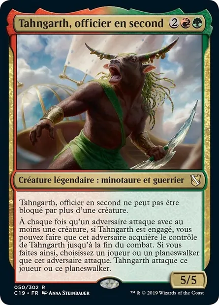 Tahngarth, officier en second, carte Magic C19 50 — extension Commander 2019
