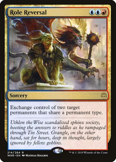 Role Reversal, Magic card WAR 214 — War of the Spark set