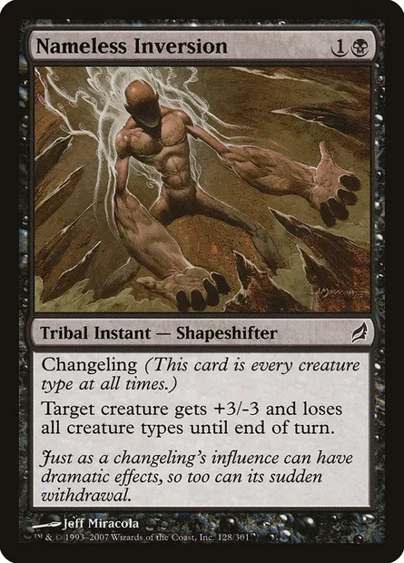 Nameless Inversion, Magic card LRW 128 — Lorwyn set