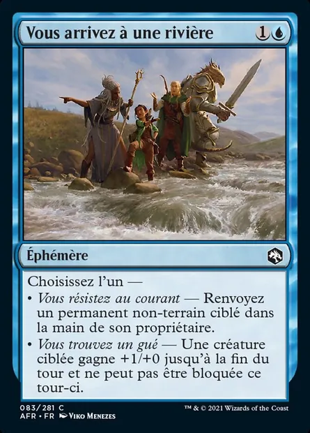 Vous arrivez à une rivière, carte Magic AFR 83 — extension Forgotten Realms: Aventures dans les Royaumes Oubliés