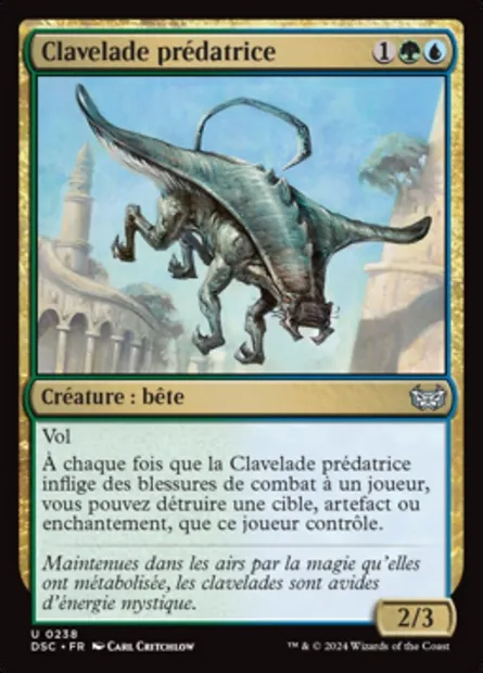 Clavelade prédatrice, carte Magic DSC 238 — extension Duskmourn: House of Horror Commander