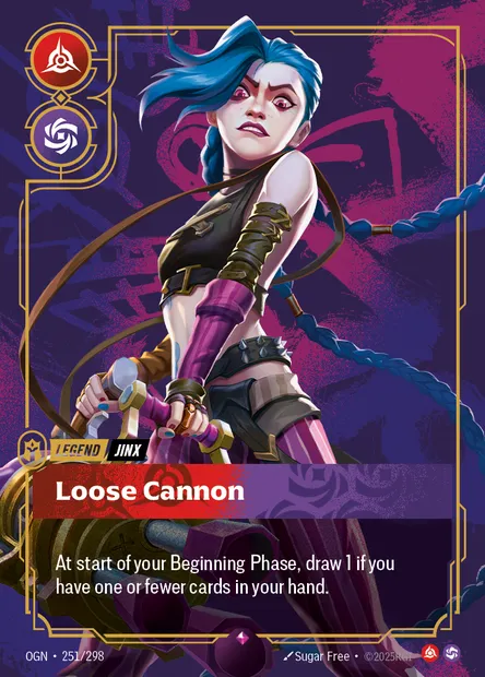 Loose Cannon, Riftbound card OGN 251 — Origins set