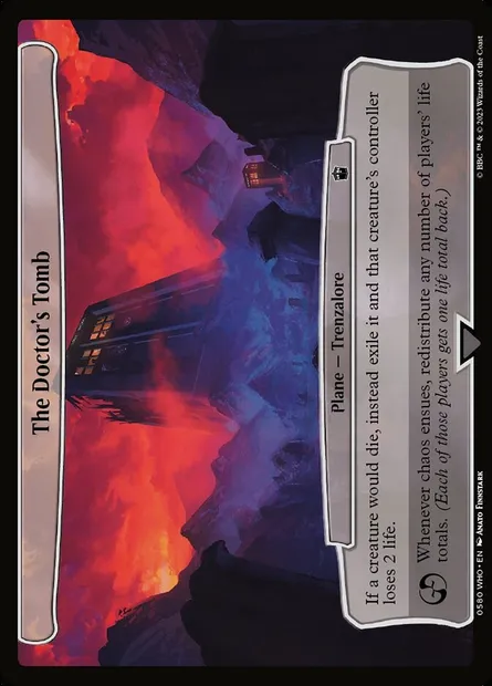 The Doctor's Tomb, Magic card WHO 580 — Doctor Who set