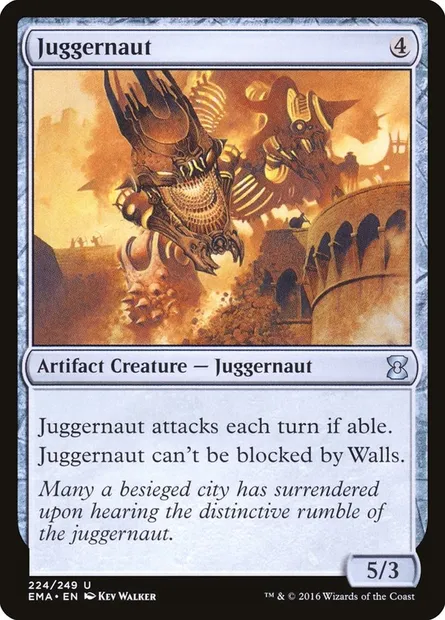Juggernaut, Magic card EMA 224 — Eternal Masters set