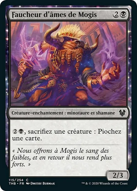 Faucheur d'âmes de Mogis, carte Magic THB 115 — extension Theros Beyond Death