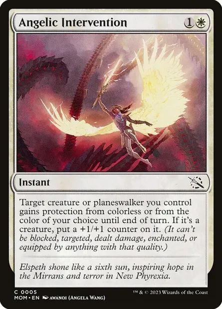 Angelic Intervention, Magic card MOM 5 — March of the Machine set