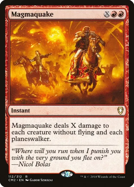 Magmaquake, Magic card CM2 112 — Commander Anthology Volume II set