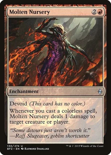Molten Nursery, Magic card BFZ 130 — Battle for Zendikar set