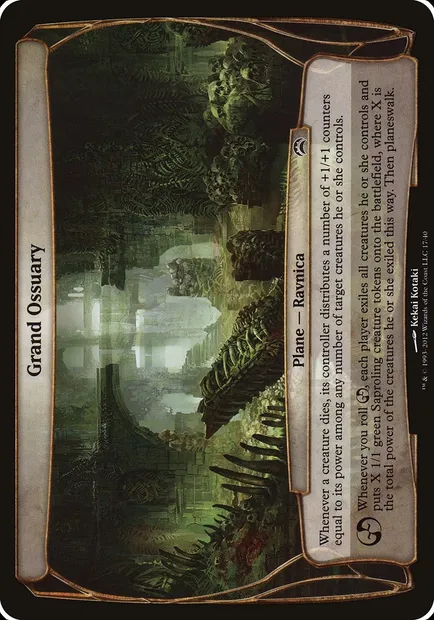 Grand Ossuary, Magic card OPC2 17 — Planechase 2012 Planes set