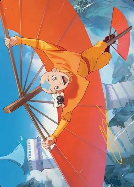 Aang, the Last Airbender // Aang, the Last Airbender, carte Magic ATLA 1 — extension Avatar: the Last Airbender Art Series