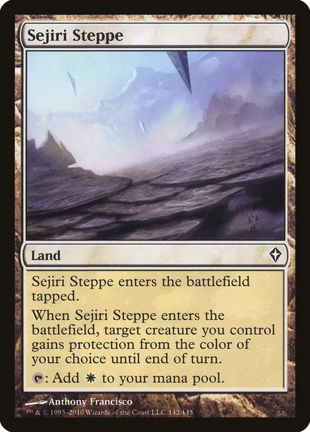 Sejiri Steppe, Magic card WWK 142 — Worldwake set