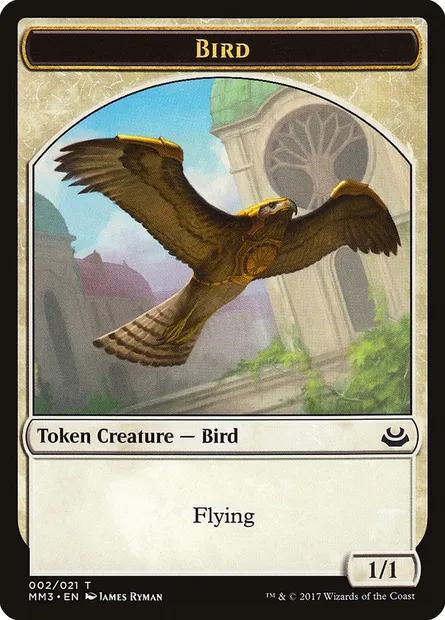 Bird, carte Magic TMM3 2 — extension Modern Masters 2017 Tokens