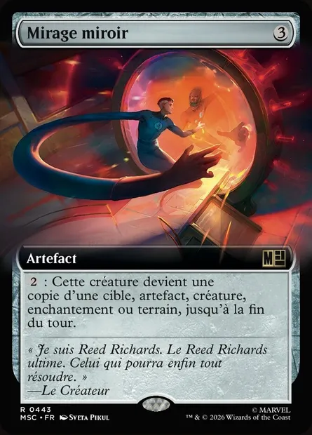 Mirage miroir, carte Magic MSC 443 — extension Marvel Super Heroes Commander