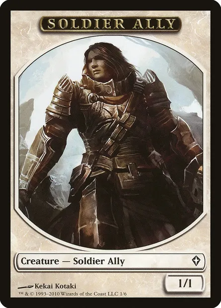 Soldier Ally, Magic card TWWK 1 — Worldwake Tokens set