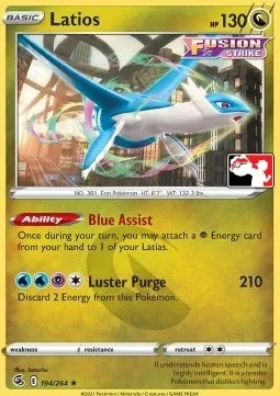 Latios, carte Pokémon PPS 194 — extension Play! Pokémon Prize Pack Series