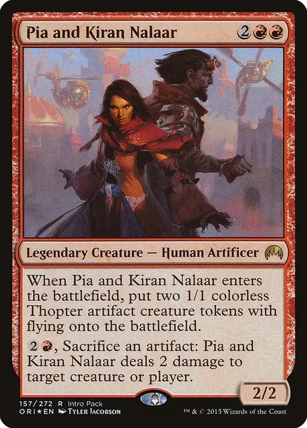 Pia and Kiran Nalaar, Magic card PORI 157 — Magic Origins Promos set