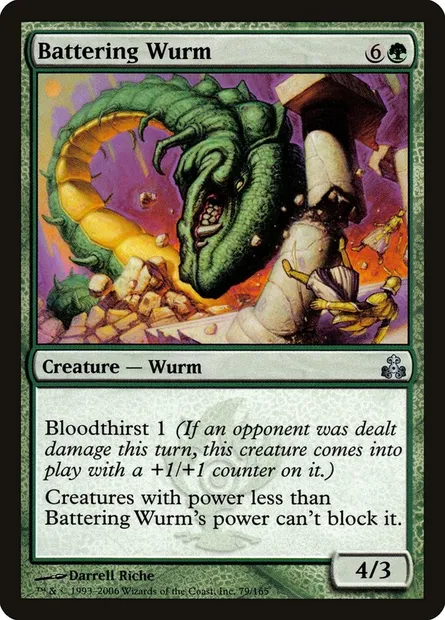 Battering Wurm, Magic card GPT 79 — Guildpact set