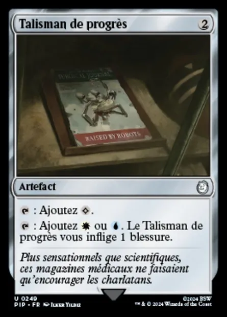 Talisman de progrès, carte Magic PIP 249 — extension Fallout