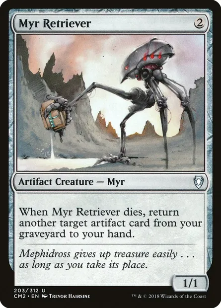 Myr Retriever, Magic card CM2 203 — Commander Anthology Volume II set