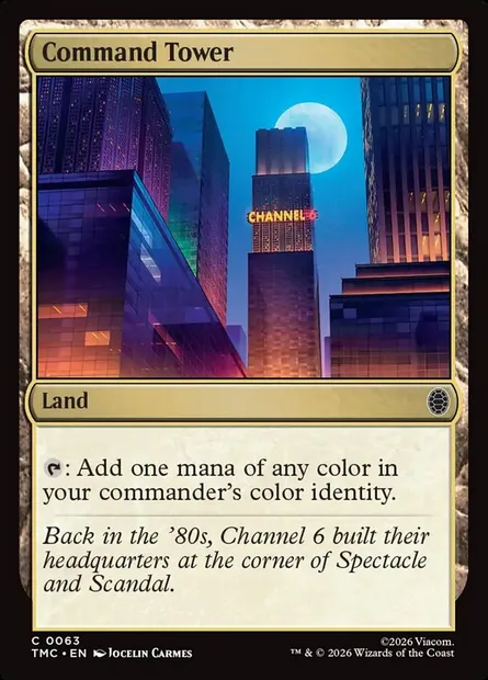 Command Tower, Magic card TMC 63 — Teenage Mutant Ninja Turtles Eternal set