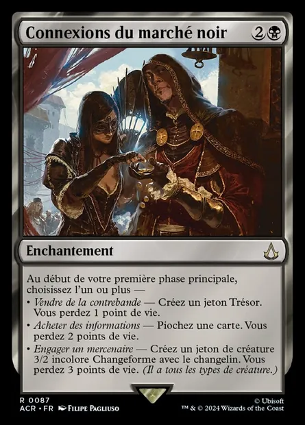 Connexions du marché noir, carte Magic ACR 87 — extension Assassin's Creed