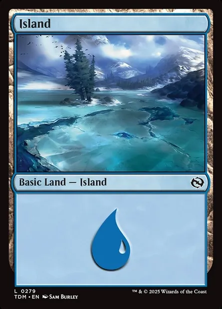 Island, Magic card TDM 279 — Tarkir: Dragonstorm set