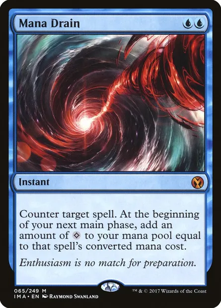 Drain de mana, carte Magic IMA 65 — extension Iconic Masters