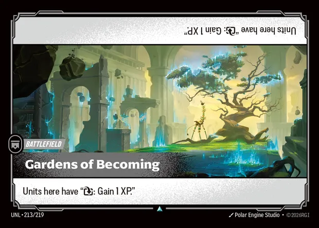 Gardens of Becoming, Riftbound card UNL 213 — Unleashed set